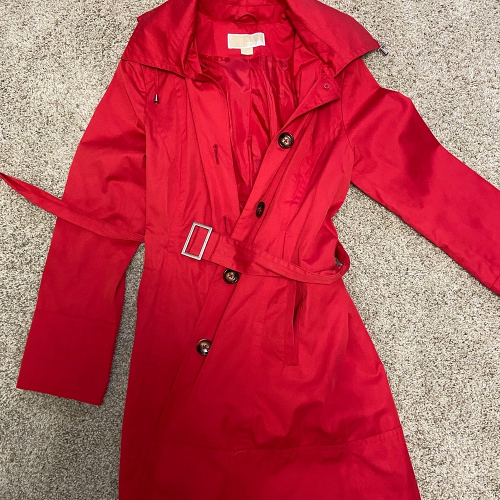 Michael Kors hooded spring coat